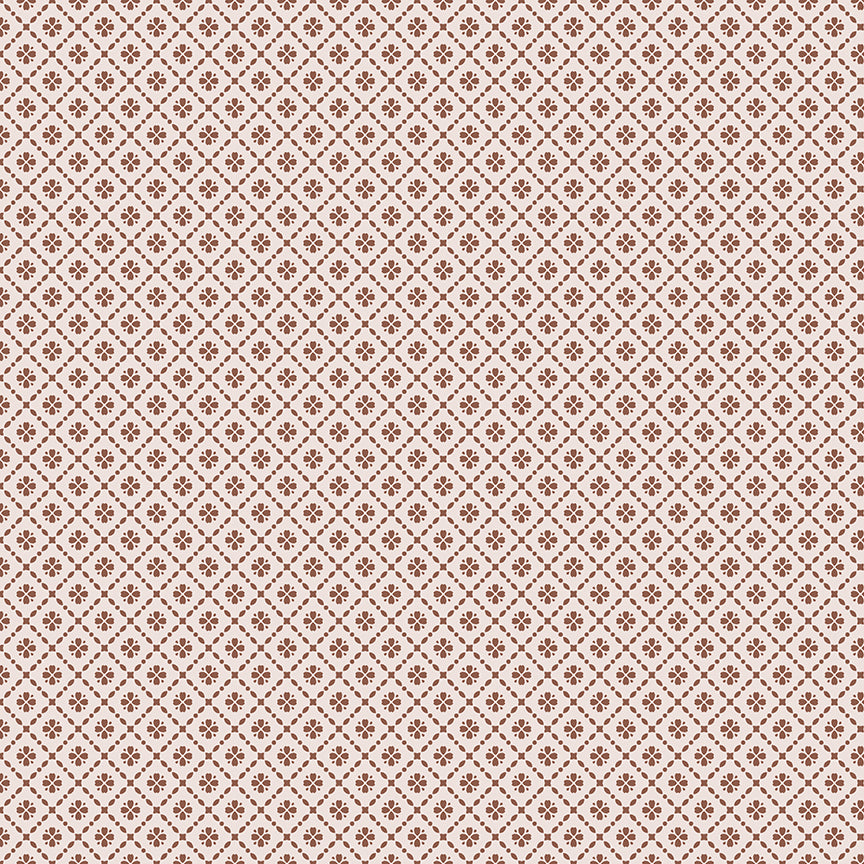 Harvest on the Prairie Floral Geo, C18287-Brown, Sold by the 1/2 Yard, PREORDER - Good Vibes Quilt Shop