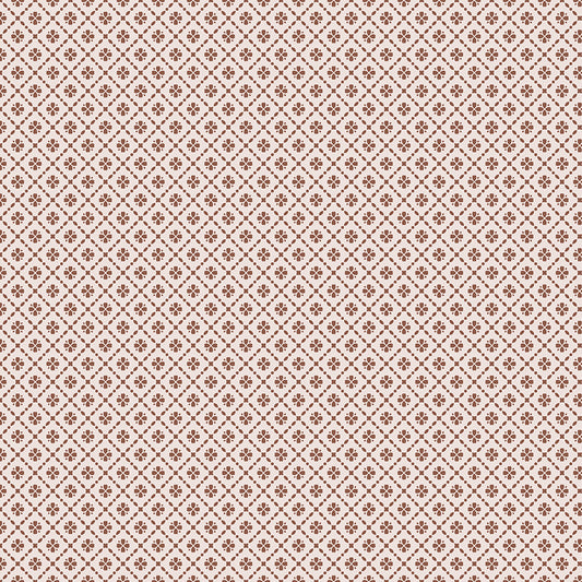 Harvest on the Prairie Floral Geo, C18287-Brown, Sold by the 1/2 Yard, PREORDER - Good Vibes Quilt Shop