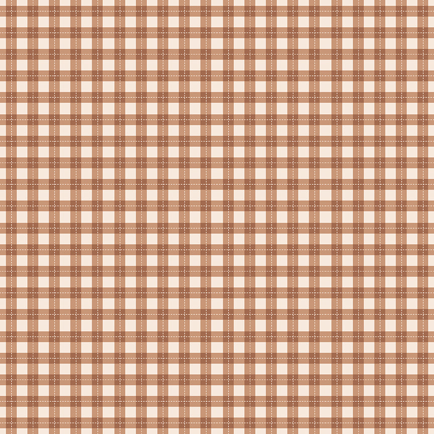 Harvest on the Prairie, Plaid C18288-Brown, Sold by the 1/2 Yard, PREORDER - Good Vibes Quilt Shop