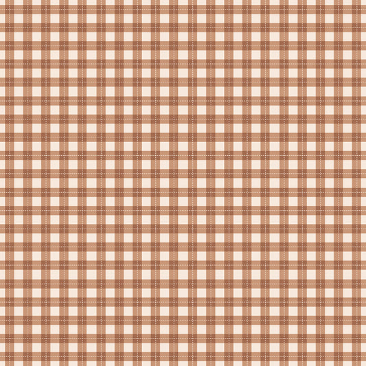 Harvest on the Prairie, Plaid C18288-Brown, Sold by the 1/2 Yard, PREORDER - Good Vibes Quilt Shop