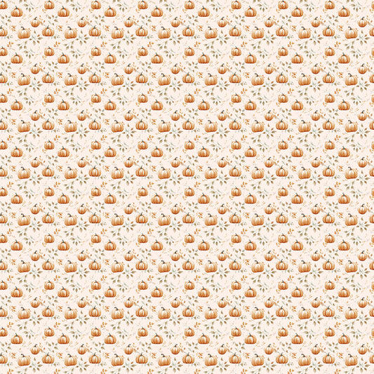 Harvest on the Prairie, Pumpkins, C18289-Cream, Sold by the 1/2 Yard, PREORDER - Good Vibes Quilt Shop