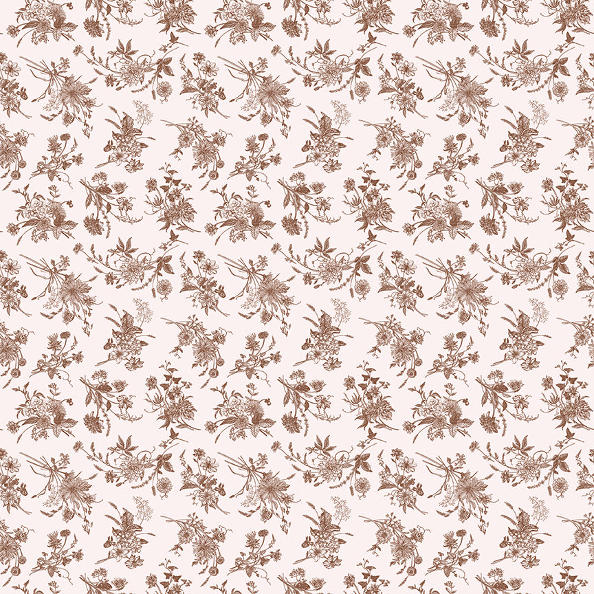 Harvest on the Prairie Wildflowers, C18285-Raisin, Sold by the 1/2 Yard, PREORDER - Good Vibes Quilt Shop