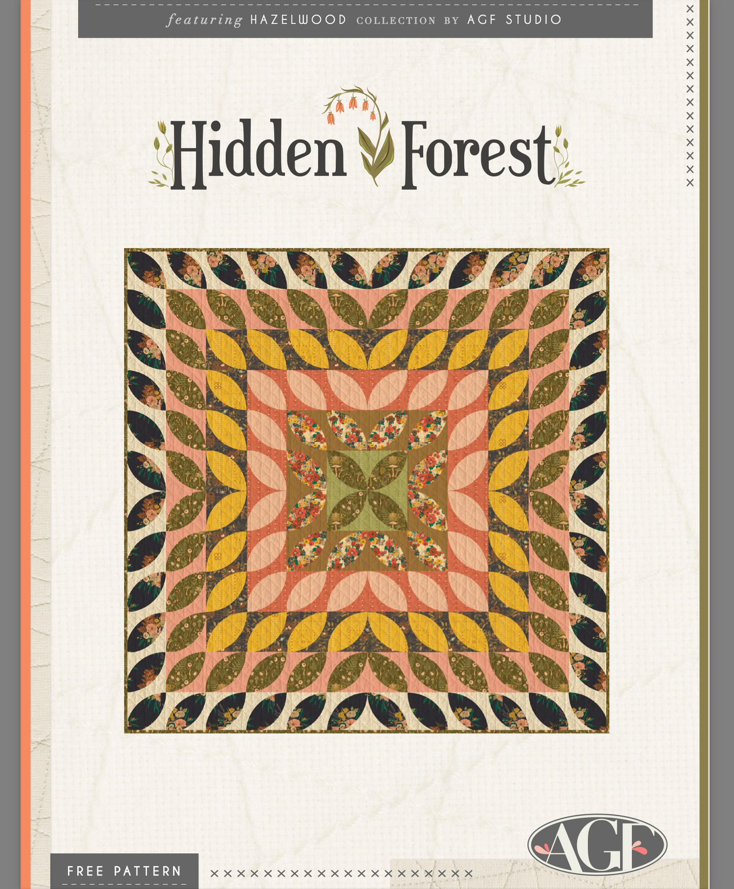 Hidden Forest Quilt, an Art Gallery Fabrics FREE Pattern