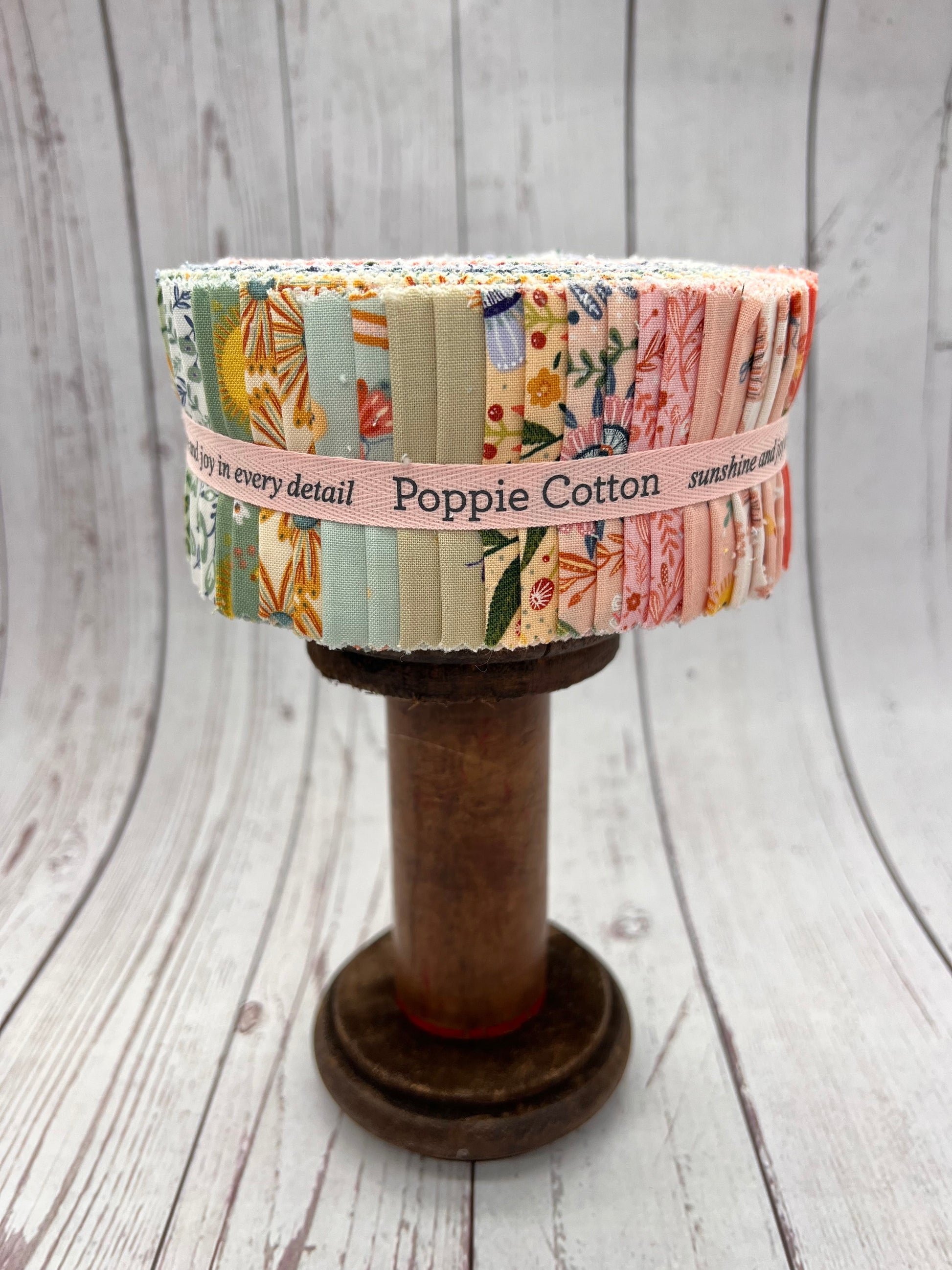 Hide & Seek Fabric by Poppie Cotton, 2.5 Strips, with 21 Prints, 42 pieces - Good Vibes Quilt Shop
