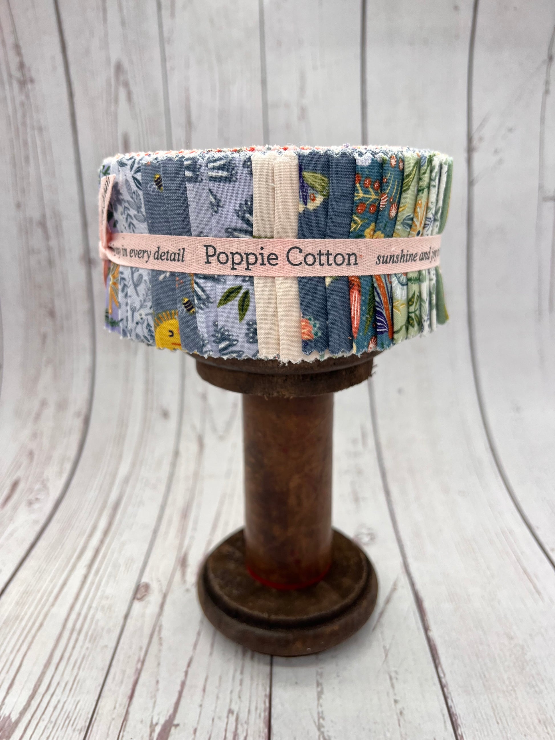 Hide & Seek Fabric by Poppie Cotton, 2.5 Strips, with 21 Prints, 42 pieces - Good Vibes Quilt Shop