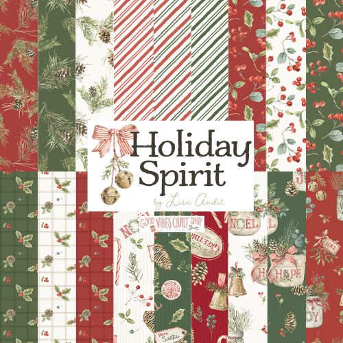Holiday Spirit, Christmas Toss CD17461 Cream, Sold by the 1/2 Yard, PREORDER