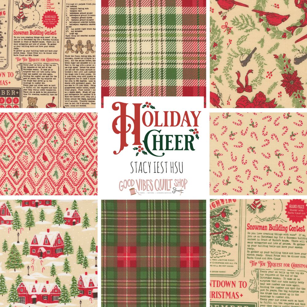 Holiday Cheer fabric collection logo by Stacy Iest Hsu for Moda Fabrics
