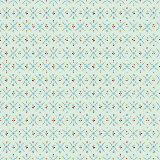 Hollyhock Lane, HL23806, Joy Gray, sold by the 1/2 yard - Good Vibes Quilt Shop