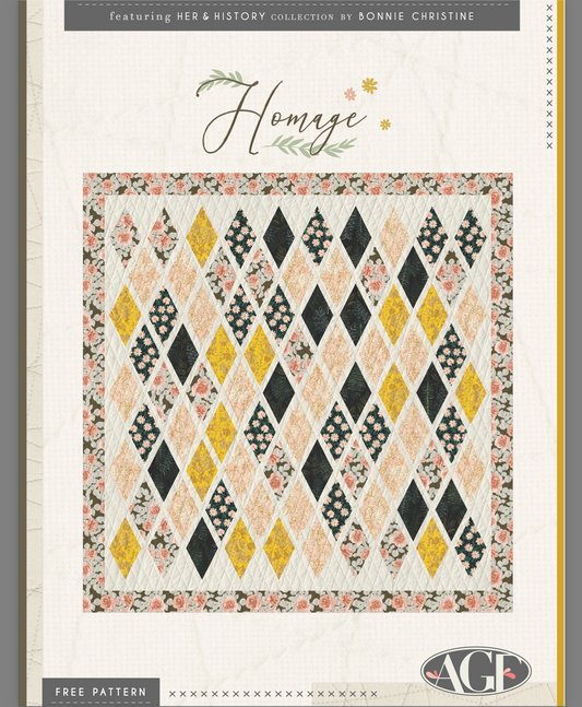 Homage Quilt, an Art Gallery Fabrics FREE Pattern