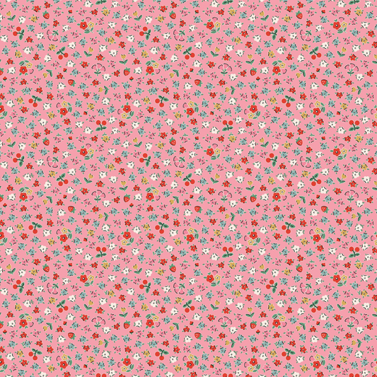 Home Sweet Home Bitty Blossoms Pink VR24468, Sold by 1/2 yard, *PREORDER