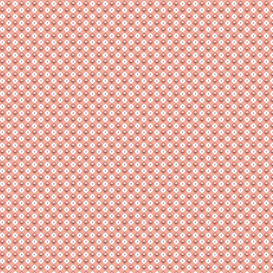 Red checkered apron quilting cotton fabric from Poppie Cotton's Homegrown Preserves collection, 1/2 yard piece for sewing projects.