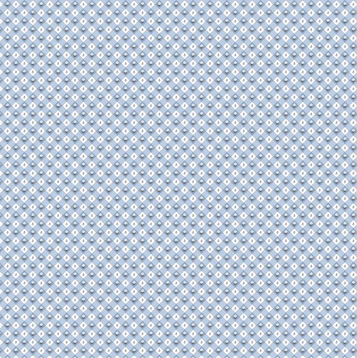 Checkered Apron Blue Quilting Cotton Fabric – Homegrown Preserves by Poppie Cotton (1/2 Yard) | SKU HG26807