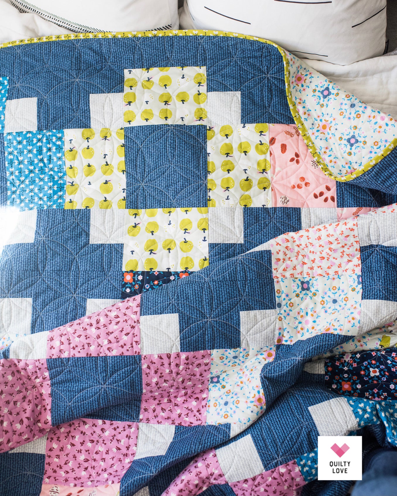 HOPSCOTCH II Quilty Love Pattern Stash Buster Quilt by Emily Dennis #134 - Good Vibes Quilt Shop