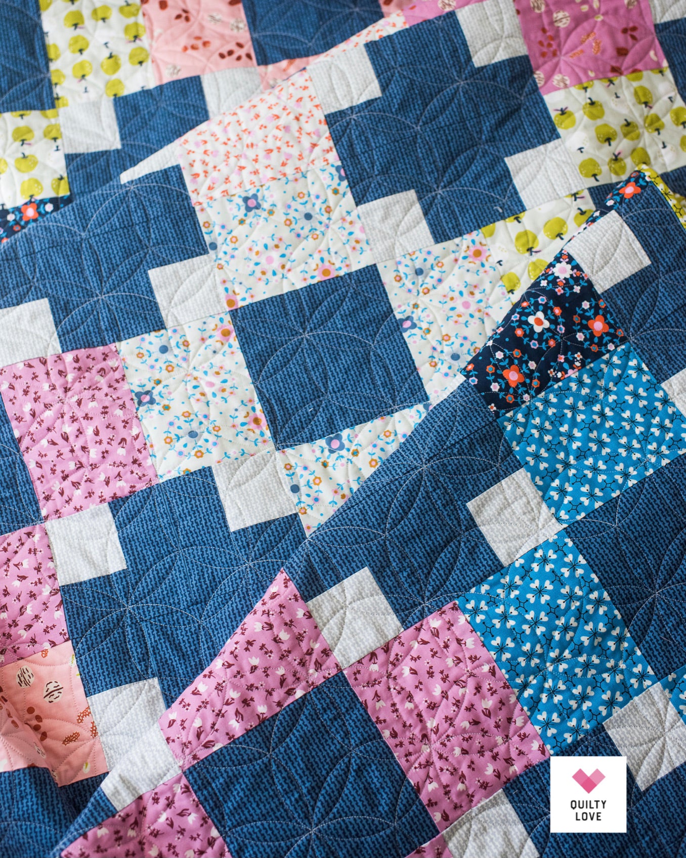 HOPSCOTCH II Quilty Love Pattern Stash Buster Quilt by Emily Dennis #134 - Good Vibes Quilt Shop