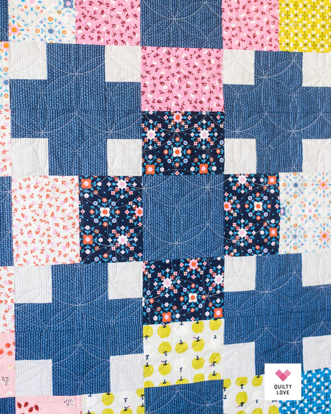 HOPSCOTCH II Quilty Love Pattern Stash Buster Quilt by Emily Dennis #134 - Good Vibes Quilt Shop