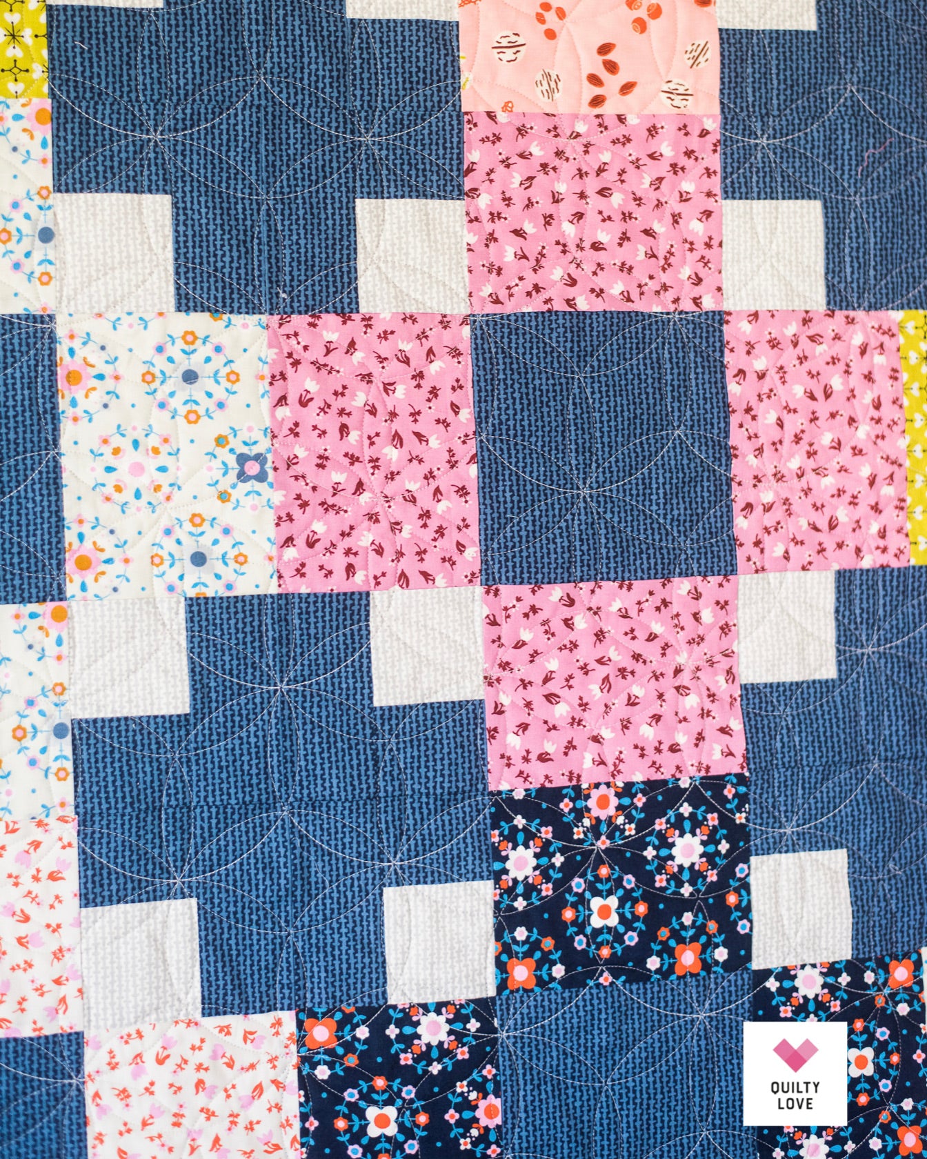 HOPSCOTCH II Quilty Love Pattern Stash Buster Quilt by Emily Dennis #134 - Good Vibes Quilt Shop