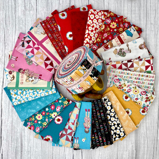 Hopscotch and Freckles, Fat Quarter Bundle, 21 prints, HF21924