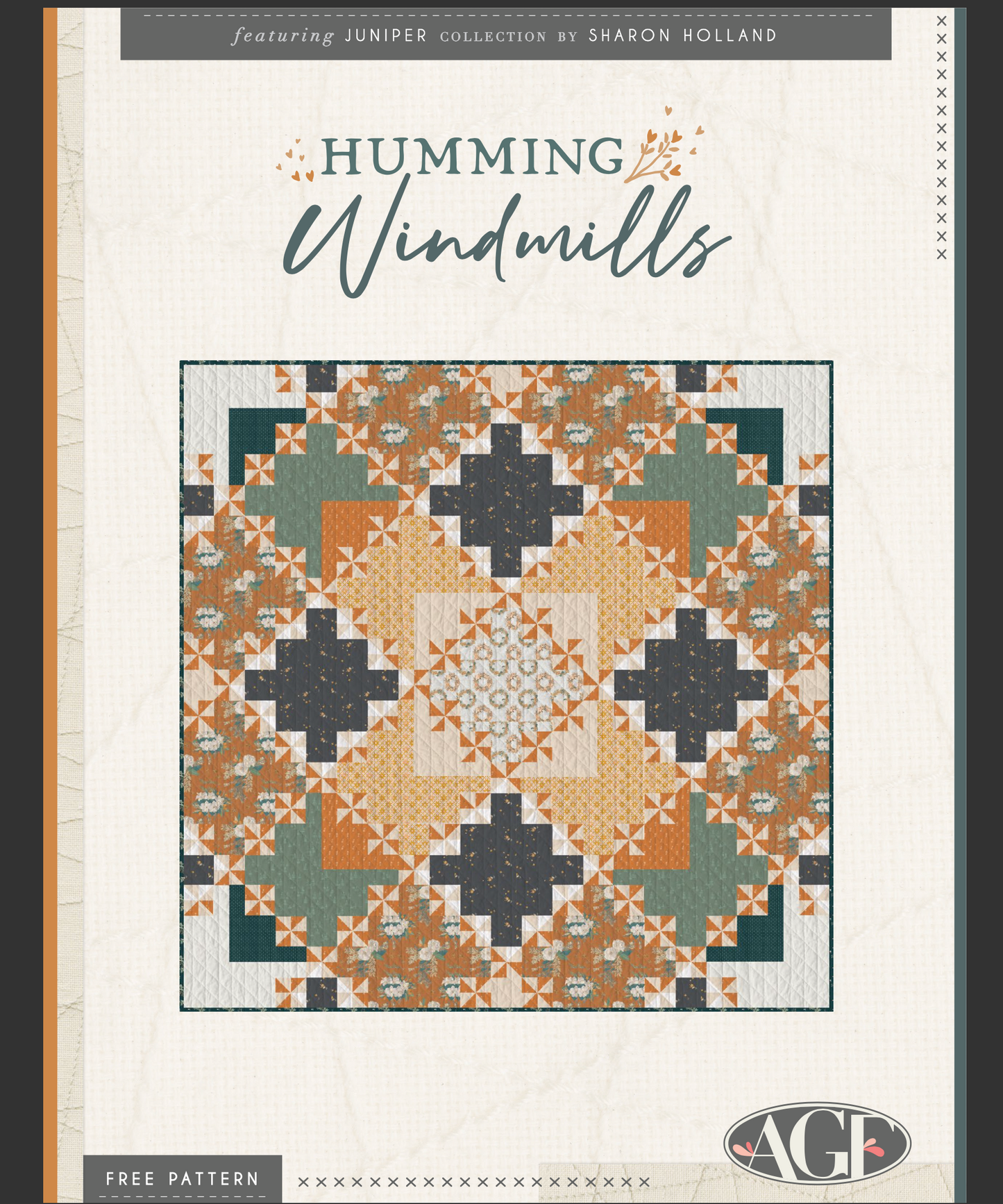 Humming Windmills, an Art Gallery Fabrics FREE Pattern