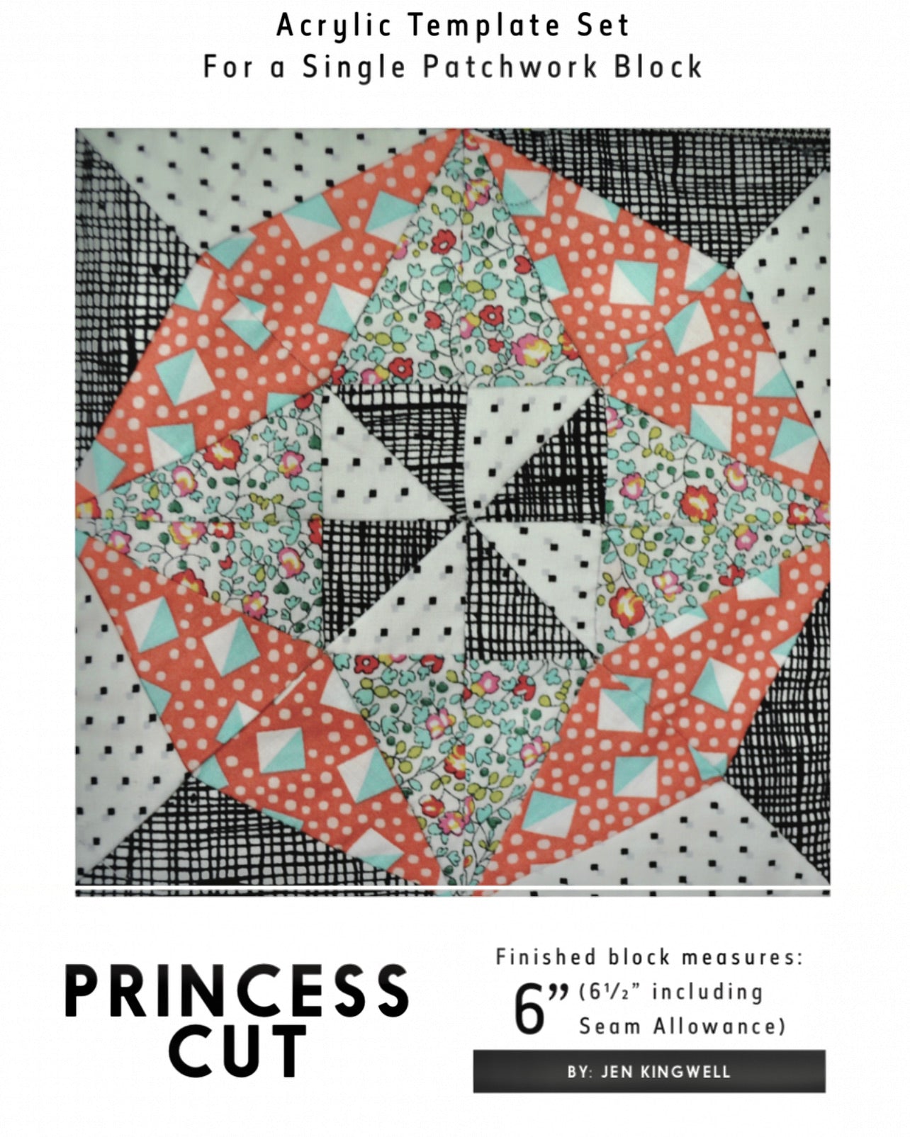 Princess Cut Templates, Jen Kingwell Designs, JKD 5644