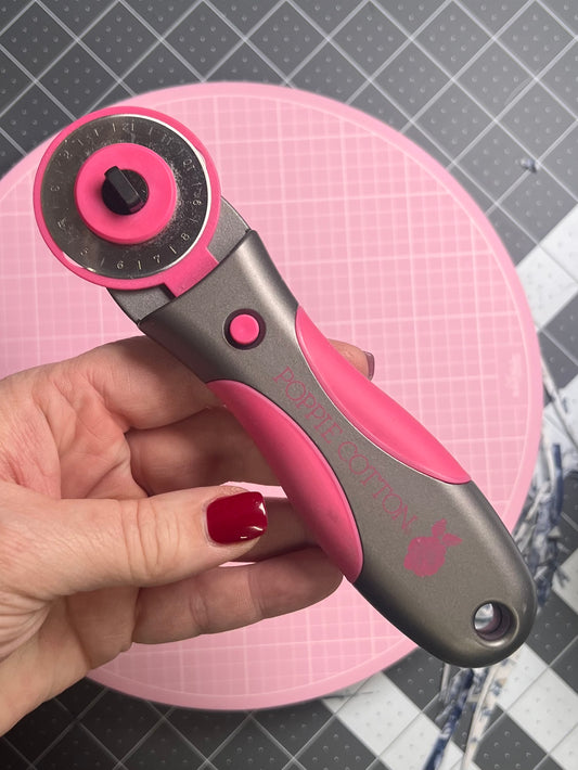 Quilters Select 45mm Rotary Cutter, Poppie Cotton's Limited Edition! - Good Vibes Quilt Shop