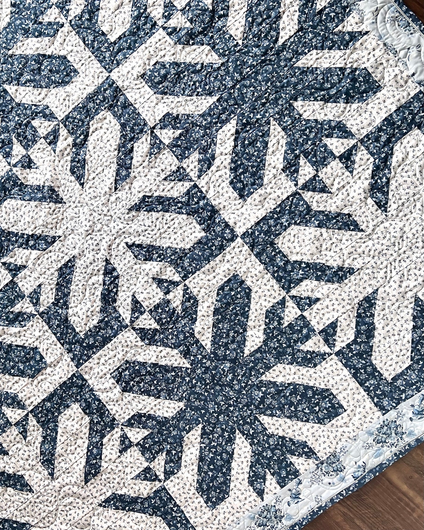 BEAUTIFUL STORM Pattern and Kit, Quilt Retreat in a Box, with Easy Piecing Grid