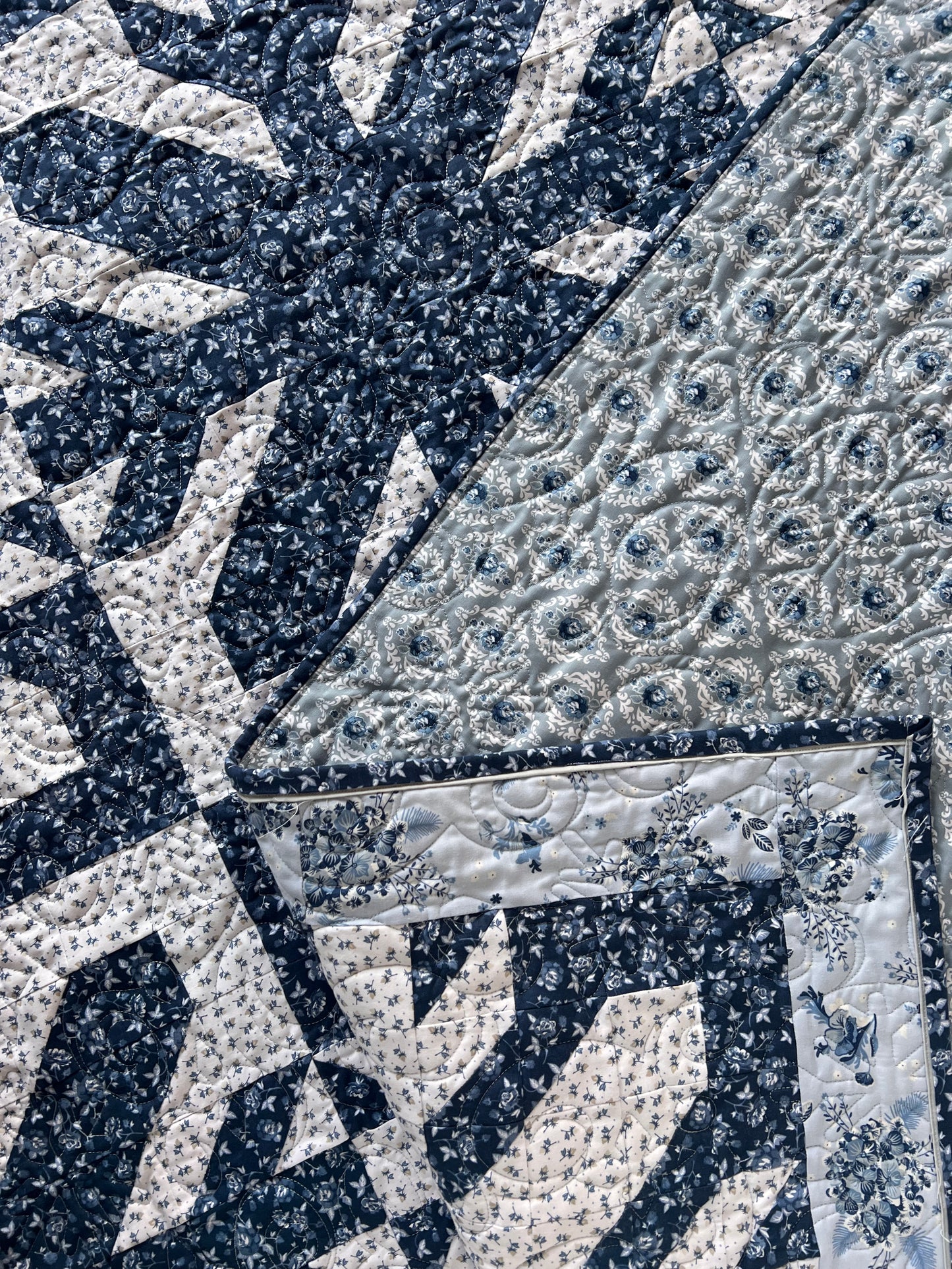 BEAUTIFUL STORM Pattern and Kit, Quilt Retreat in a Box, with Easy Piecing Grid