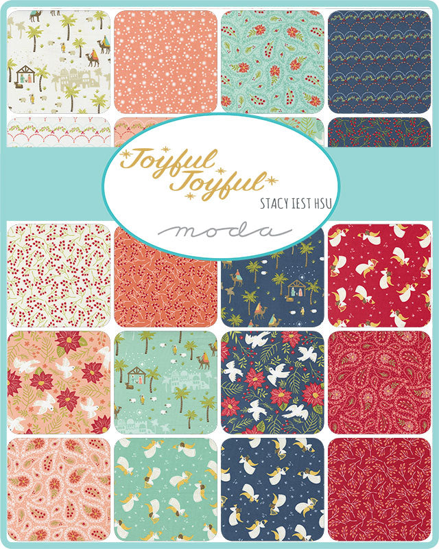 Joyful Joyful, Fat Quarter Bundle, Moda Fabrics, by Stacy West Hsu, 27 Pieces 20800AB - Good Vibes Quilt Shop