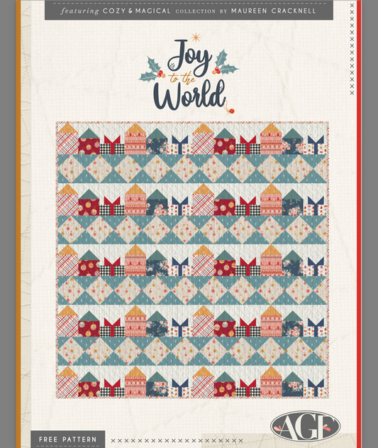 Joy to the World Quilt, an Art Gallery Fabrics FREE Pattern