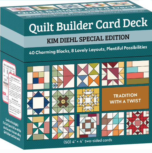 Kim Diehl's Quilt Builder Card Deck Set, 40 Blocks, 8 Layouts, Unlimited Possibilities