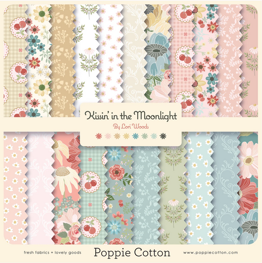Kissin in the Moonlight, Fat Quarter Bundles 21 Prints, KS261029, by Lori Woods