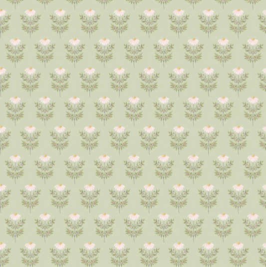Hand Holdin Green, KS261012, Kissin in the Moonlight Fabric Collection by Lori Woods, Sold by the 1/2 yard plus
