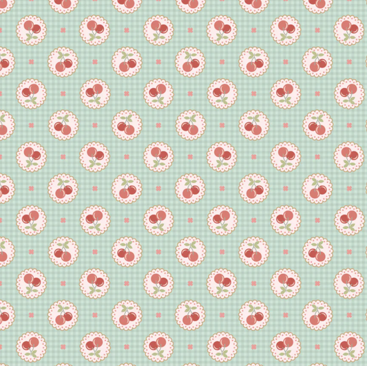 Heartbeats Blue, KS261021, Kissin in the Moonlight Fabric Collection by Lori Woods, Sold by the 1/2 yard plus