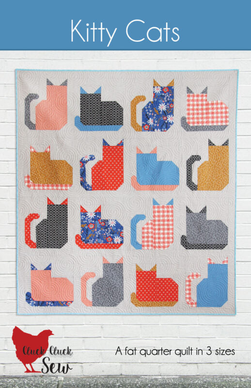 Kitty Cats quilt pattern by Cluck Cluck Sew CCS 212 front cover