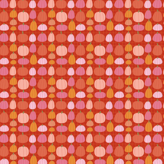 Kitty Loves Candy Pumpkin Patch Orange KC23903, sold by 1/2 yard