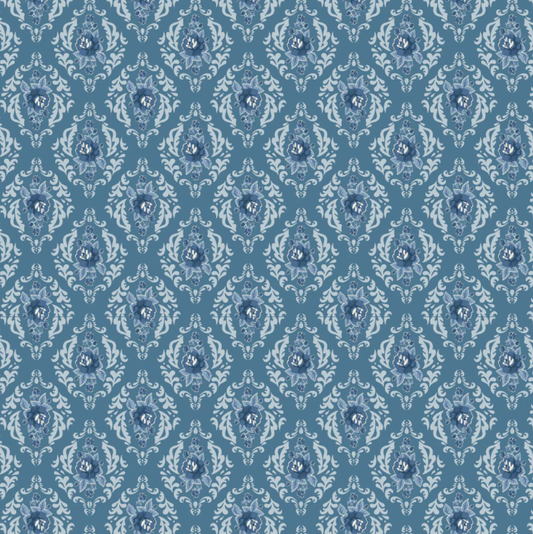 Lakeland Blues, Rose Damask Dark, LB25804, PREORDER