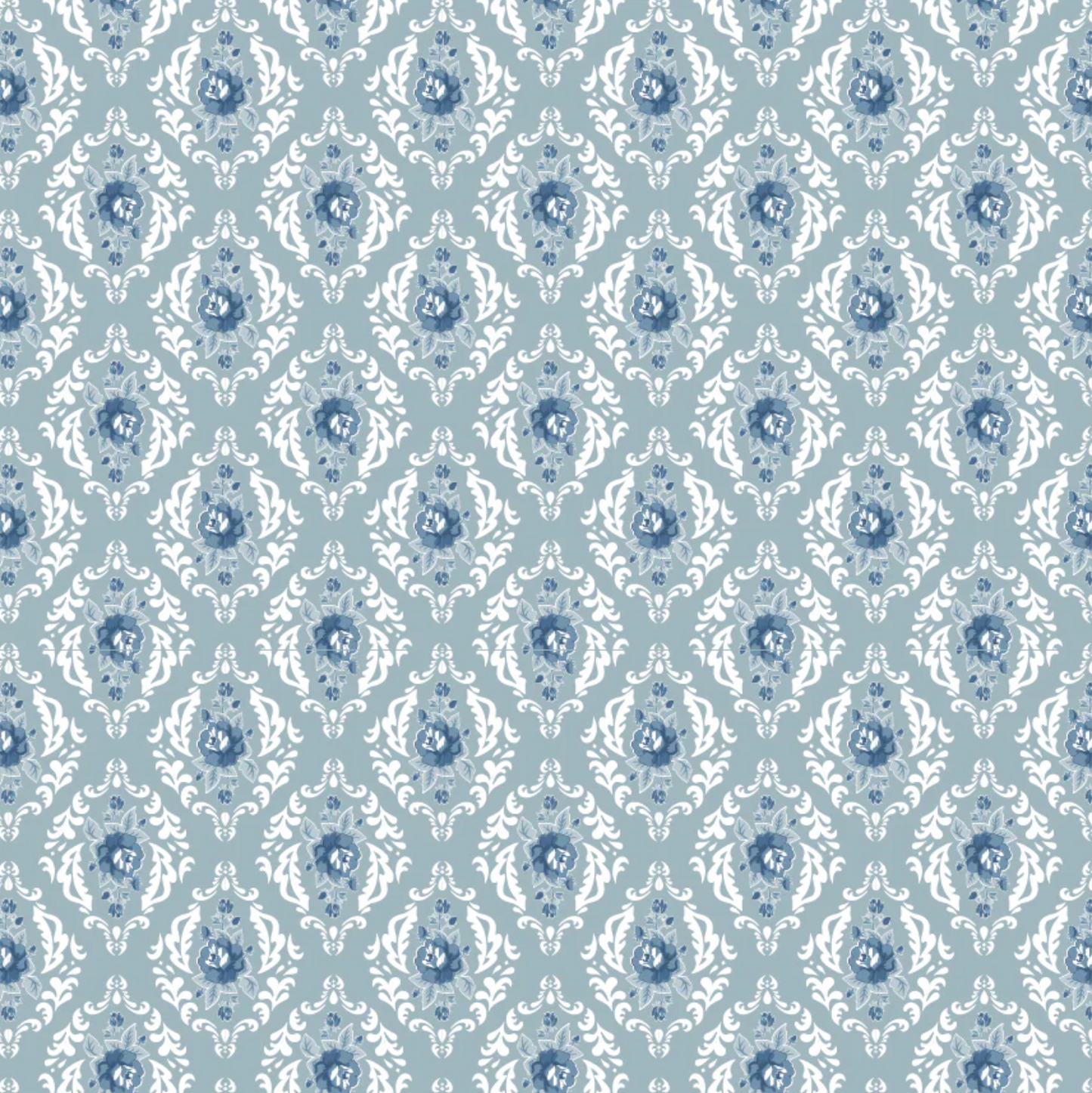 Lakeland Blues, Rose Damask Medium, LB25805, PREORDER