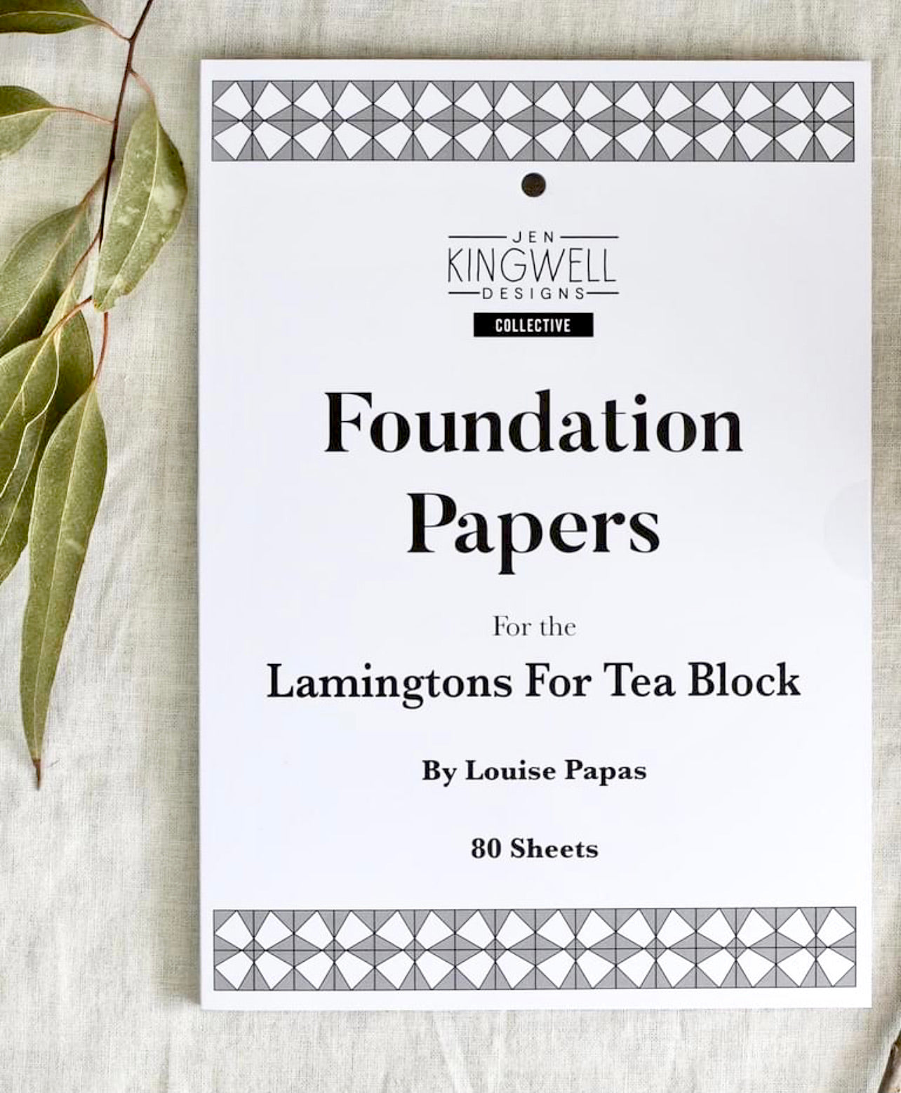Lamingtons Foundation Paper Piecing, by Jen Kingwell JKD 8908