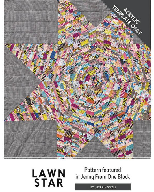 Lawn Star Quilt Pattern, Jen Kingwell Designs Moda Fabrics Amitie Textiles