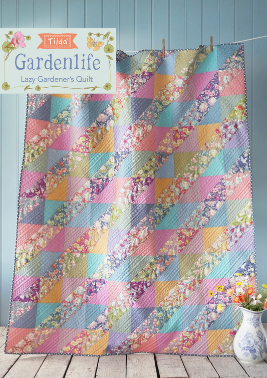 Lazy Gardeners Quilt, from GardenLife Collection, a Tilda FREE World Pattern