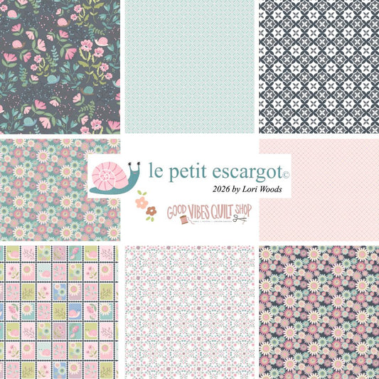 Le Petit Escargot Fabric, Fat Quarter Bundle, 18 Pieces, PREORDER