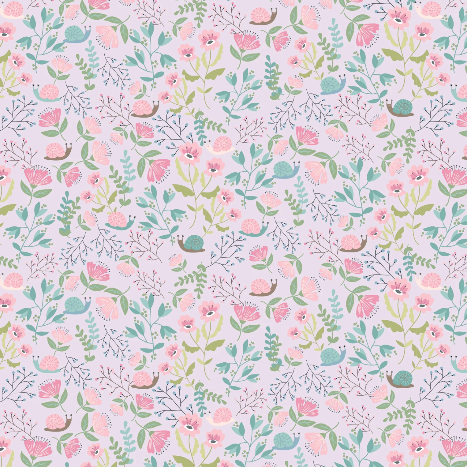 Le Petit Escargot Fabric, Hiding Out Lavender SL26402, Sold by the 1/2 yard, PREORDER - Good Vibes Quilt Shop