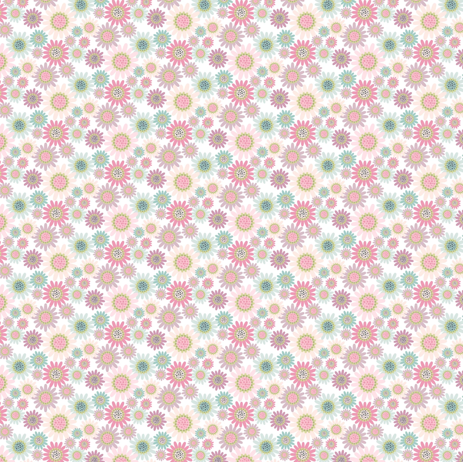 Le Petit Escargot Fabric, Sunny Daisie White, SL26410, Sold by the 1/2 yard, PREORDER - Good Vibes Quilt Shop