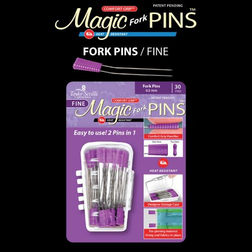 Magic Pins Fork Pins 30pc, Pinhead size is 0.5mm, sku 219638