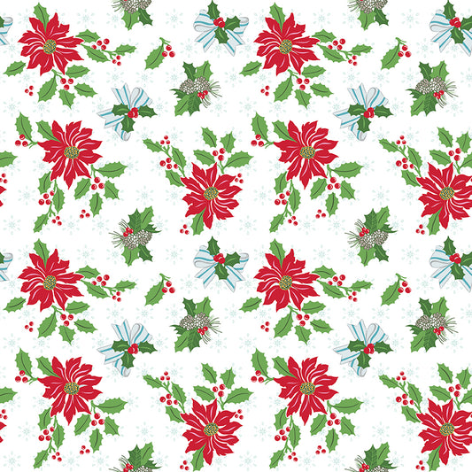 Claus and Co, Main C17740 White, Sold by the 1/2 Yard, PREORDER!