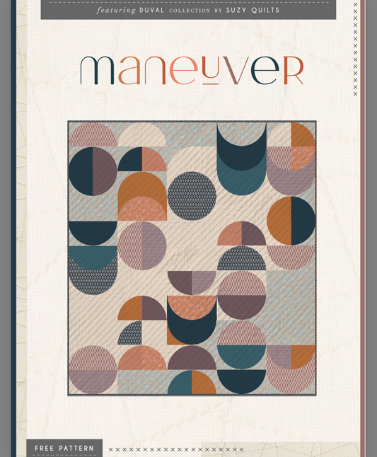 Maneuver Quilt, an Art Gallery Fabrics FREE Pattern