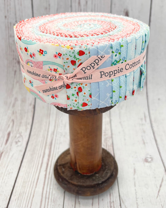 Market Day Fabric by Poppie Cotton, 2.5" Strips, 21 skus, 42 pieces, MK24575