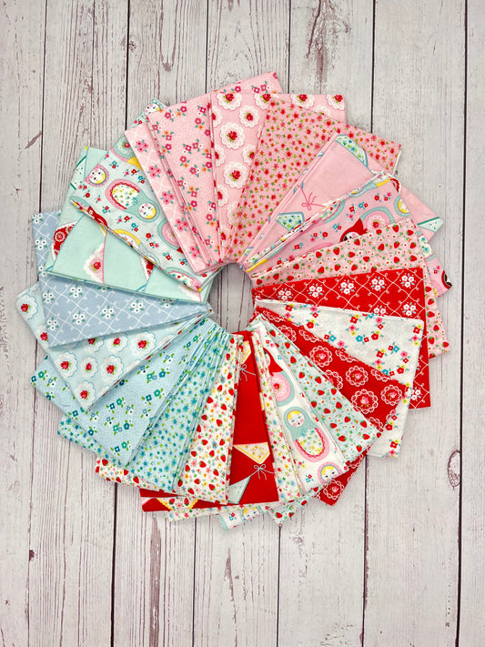 Market Day Fabric by Poppie Cotton, Fat Quarter Bundle, 21 pieces MK24576 - Good Vibes Quilt Shop