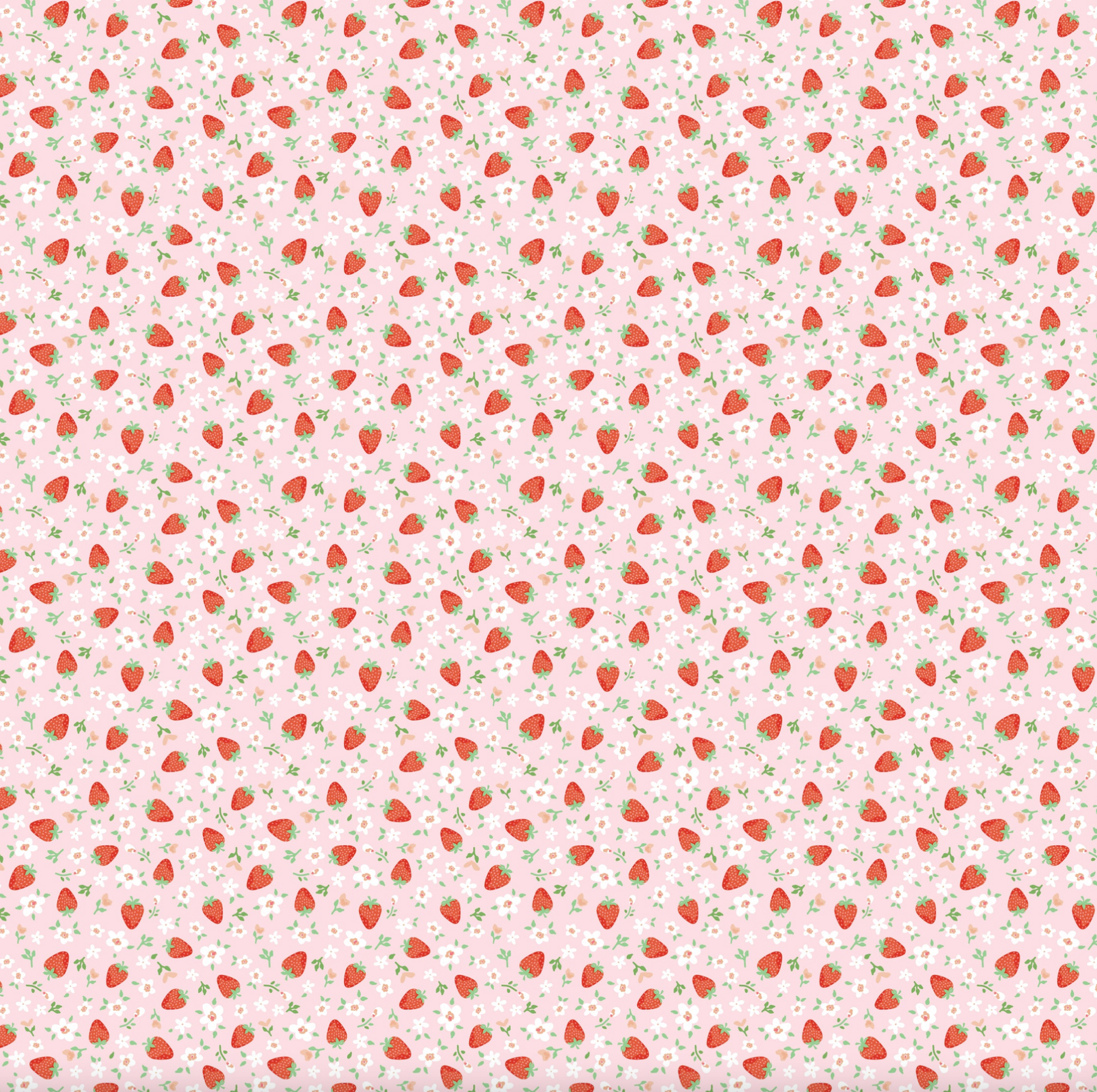 Market Day Mini Strawberries Pink MK24556, sold by the 1/2 yard, *PRE-ORDER - Good Vibes Quilt Shop