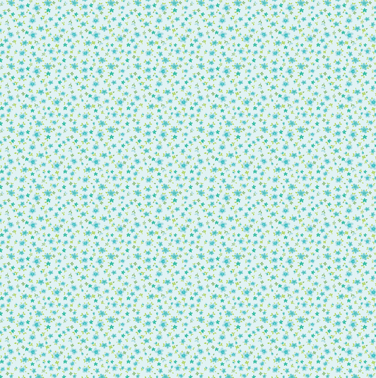 Market Day Tiny Flowers Teal MK24570, sold by the 1/2 yard, *PRE-ORDER