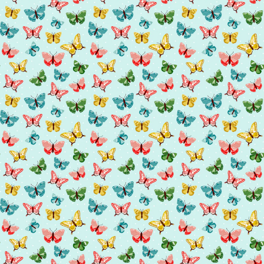 Matilda Fabric Collection, Aunt Bea Blue, MA25109, Sold by the 1/2 Yard, PREORDER! - Good Vibes Quilt Shop